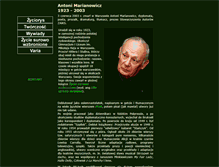 Tablet Screenshot of marianowicz.pl